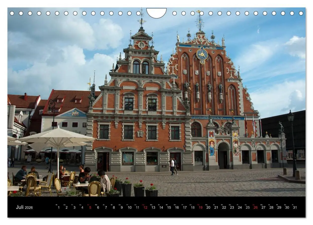 Bild: 9783516175561 | Hauptstädte des Baltikums (Wandkalender 2026 DIN A4 quer), CALVENDO...