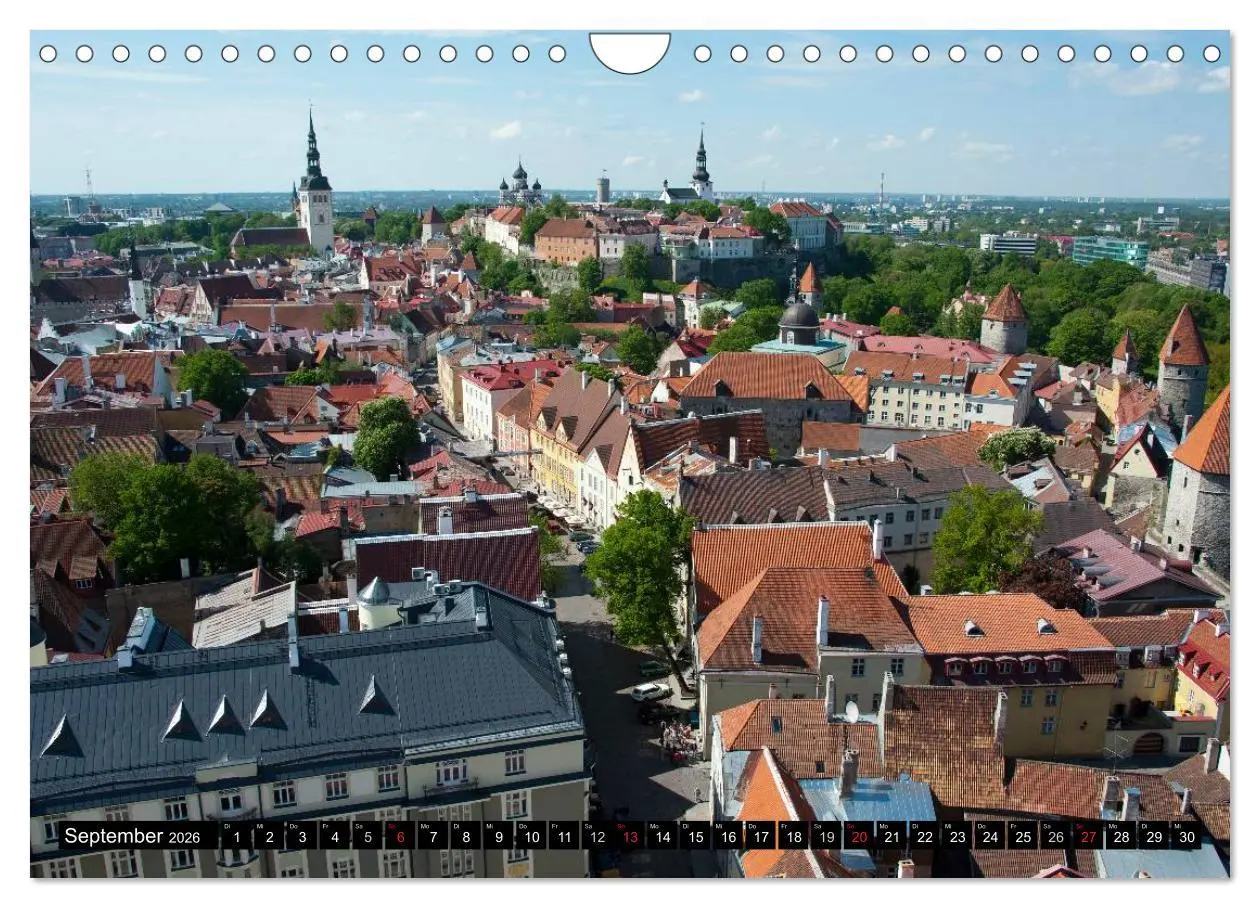 Bild: 9783516175561 | Hauptstädte des Baltikums (Wandkalender 2026 DIN A4 quer), CALVENDO...