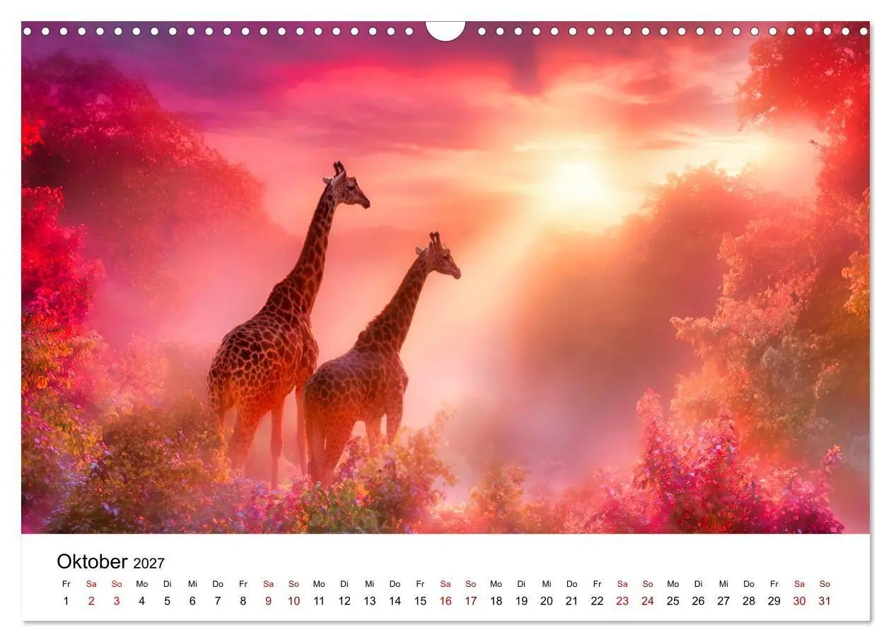 Bild: 9783516795561 | Sanfte Riesen - Giraffen in ihrer Welt (Wandkalender 2027 DIN A3...