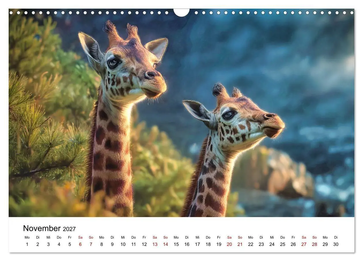 Bild: 9783516795561 | Sanfte Riesen - Giraffen in ihrer Welt (Wandkalender 2027 DIN A3...
