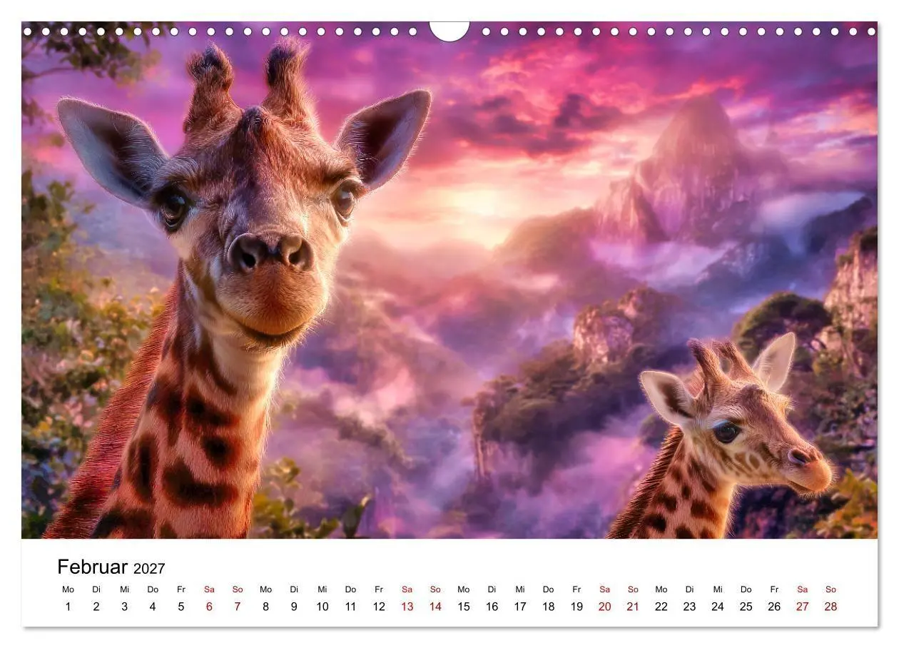 Bild: 9783516795561 | Sanfte Riesen - Giraffen in ihrer Welt (Wandkalender 2027 DIN A3...