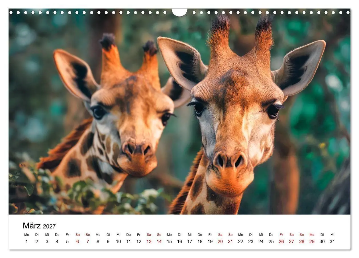 Bild: 9783516795561 | Sanfte Riesen - Giraffen in ihrer Welt (Wandkalender 2027 DIN A3...