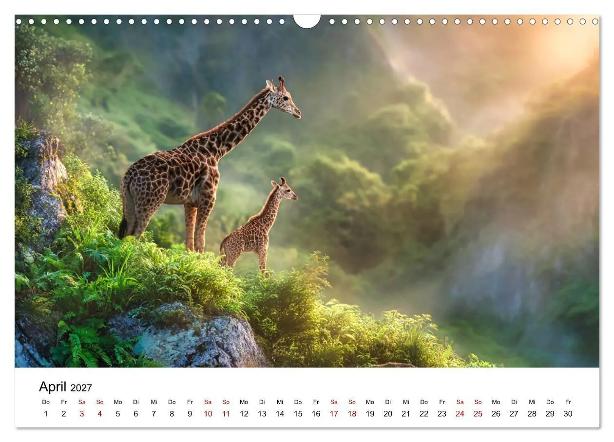 Bild: 9783516795561 | Sanfte Riesen - Giraffen in ihrer Welt (Wandkalender 2027 DIN A3...