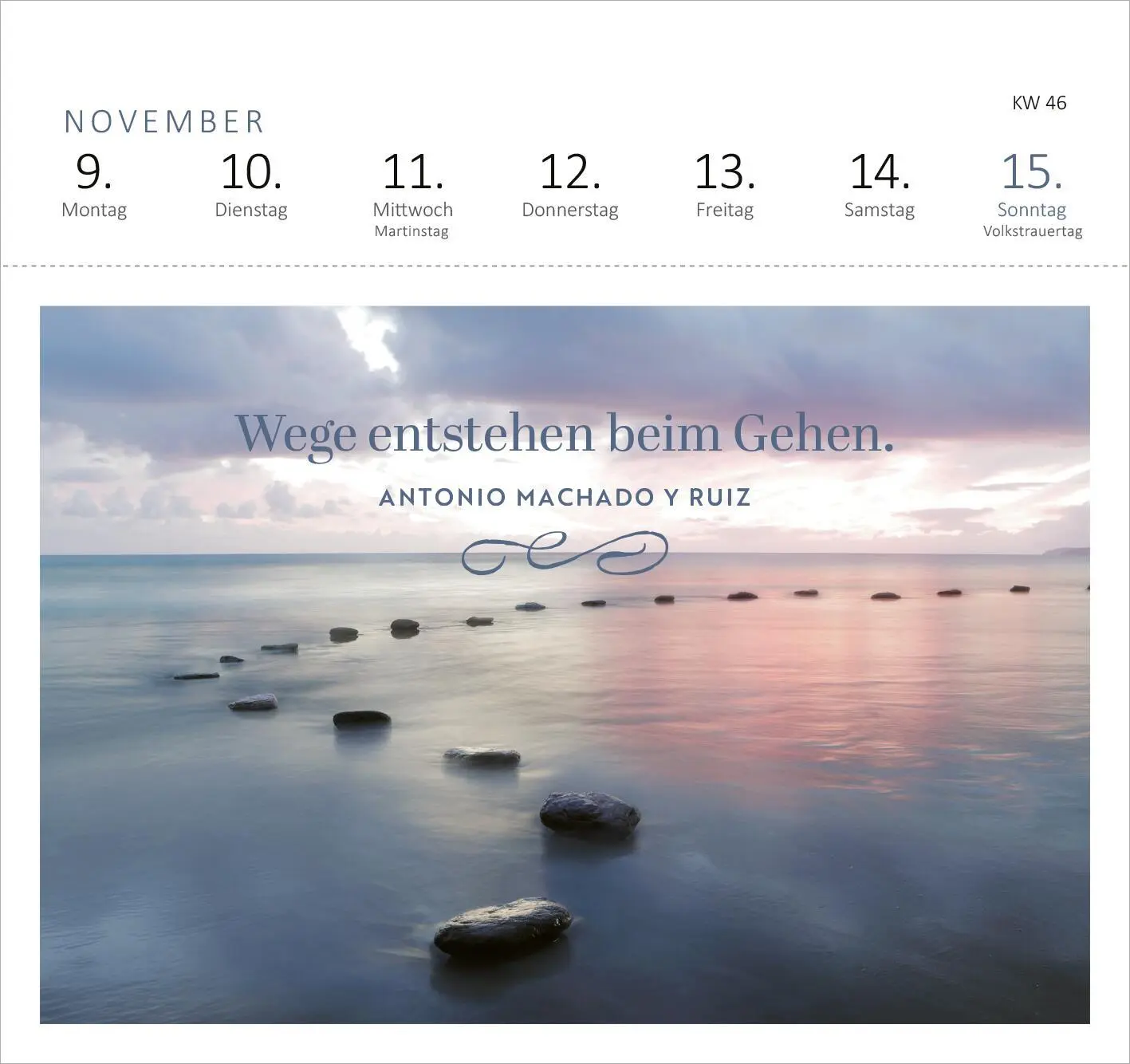 Bild: 4014489135661 | Postkartenkalender Lebensweisheiten 2026 | Kalender | Spiralaufsteller