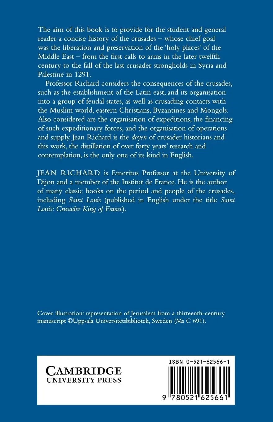 Rückseite: 9780521625661 | The Crusades, C.1071 C.1291 | Jean Richard | Taschenbuch | Englisch