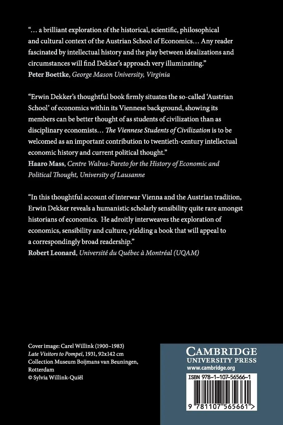 Rückseite: 9781107565661 | The Viennese Students of Civilization | Erwin Dekker | Taschenbuch