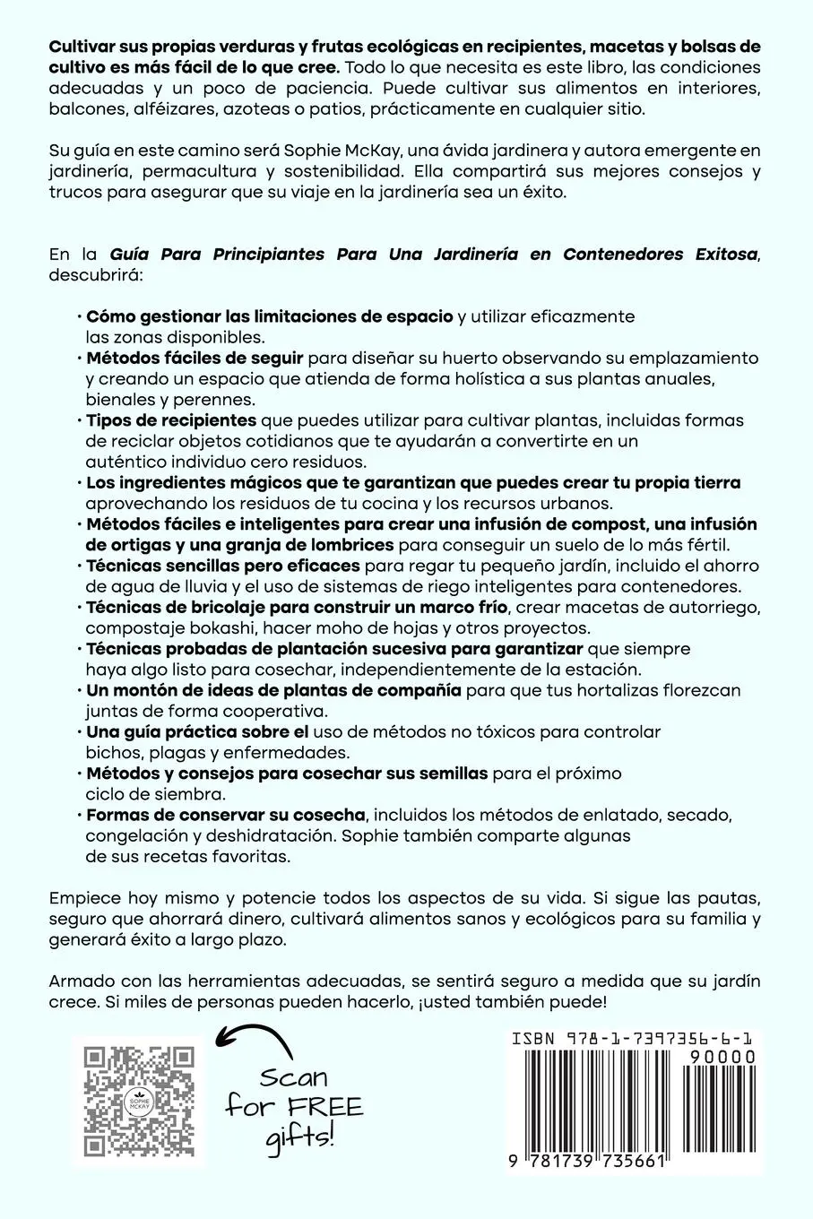 Rückseite: 9781739735661 | Guía Para Principiantes Para Una Jardinería en Contenedores Exitosa