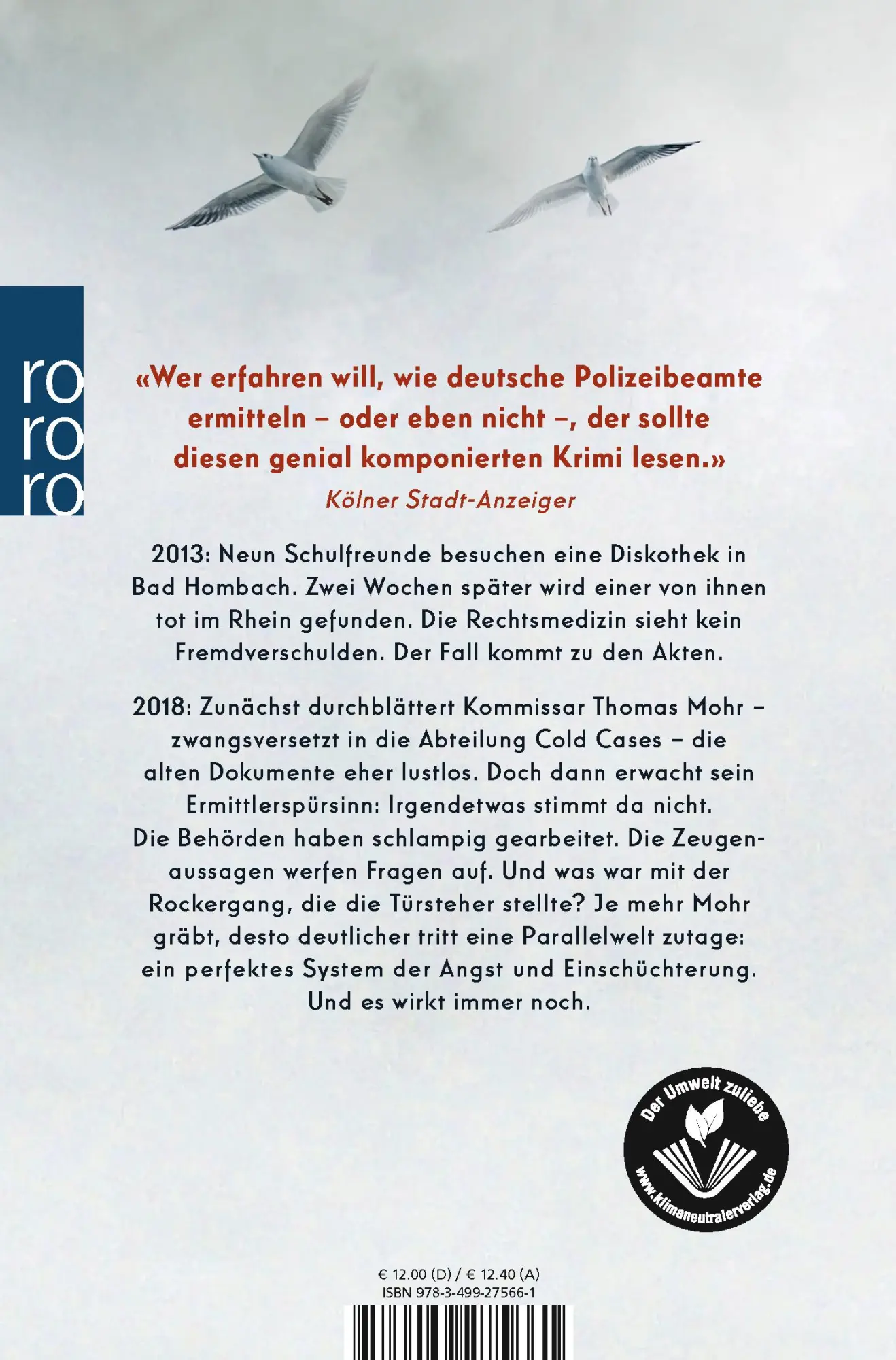 Rückseite: 9783499275661 | Endstation | Kriminalroman | Wolfgang Kaes | Taschenbuch | 432 S.