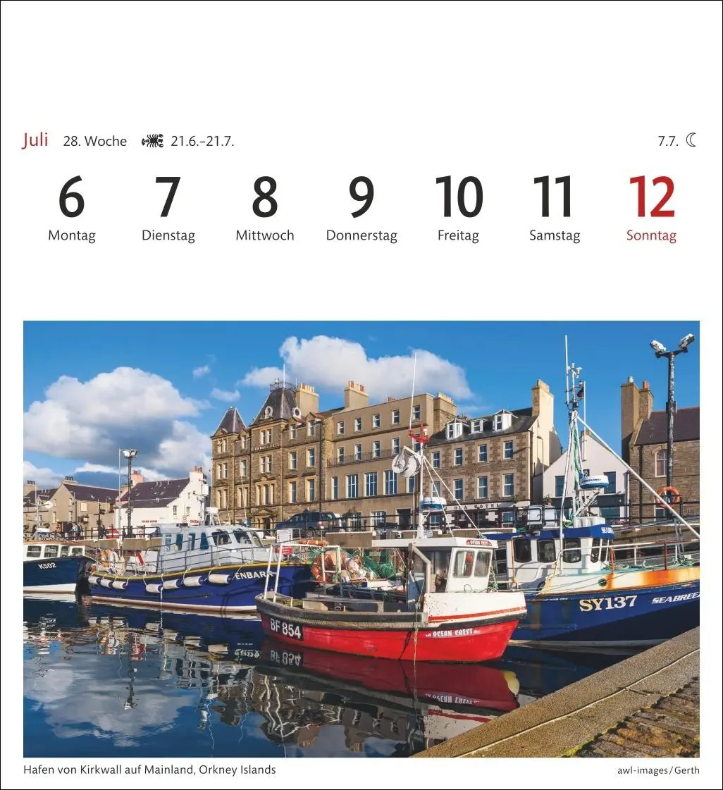 Bild: 9783840035661 | Schottland Sehnsuchtskalender 2026 - Wochenkalender mit 53 Postkarten