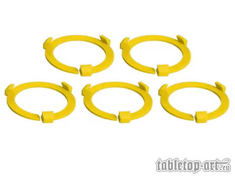 Cover: 704270725761 | Squad Marker - 40mm Yellow (5) | Tabletop-Art | EAN 704270725761