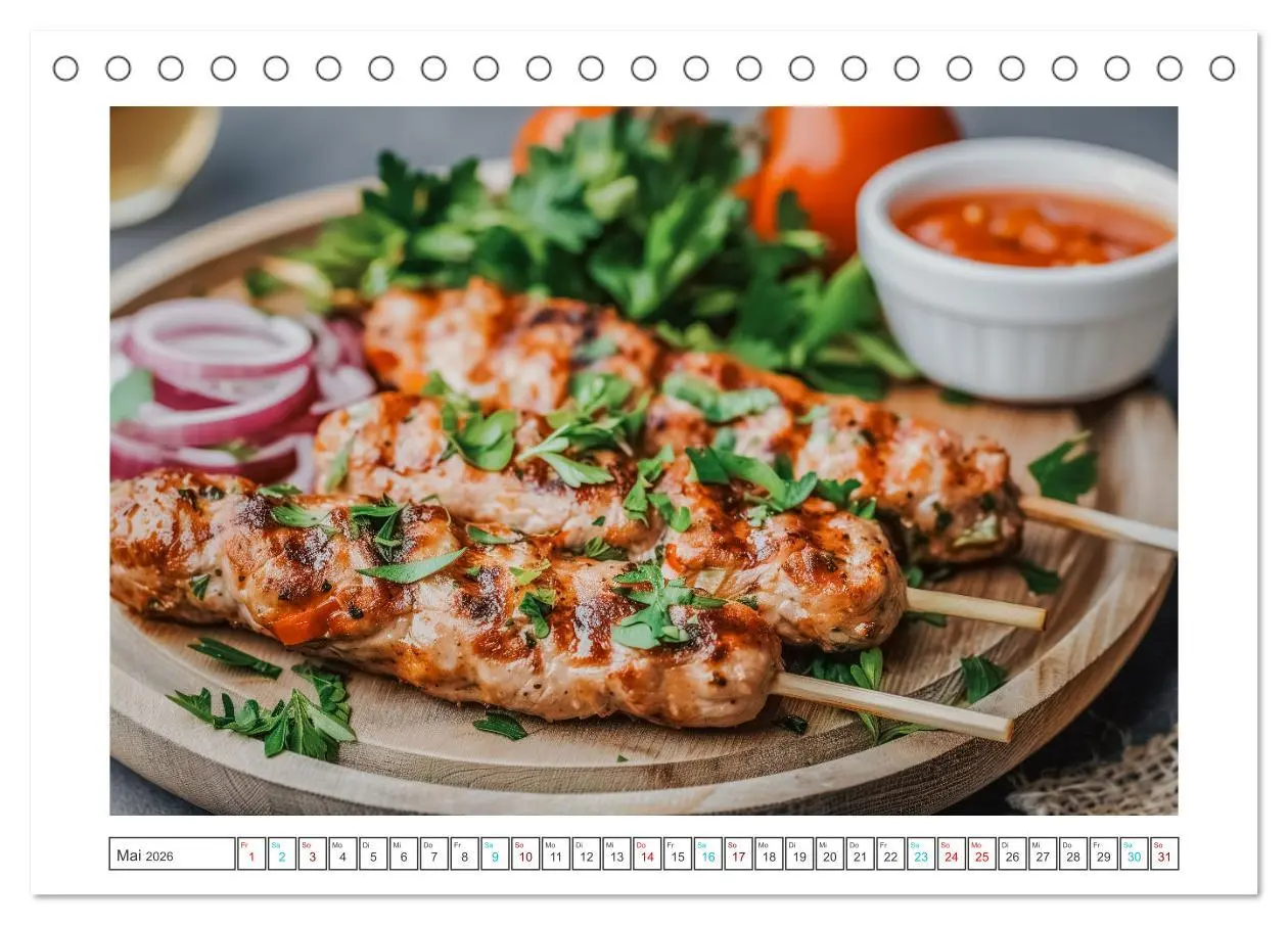 Bild: 9783457375761 | Hackfleisch-Küche (Tischkalender 2026 DIN A5 quer), CALVENDO...