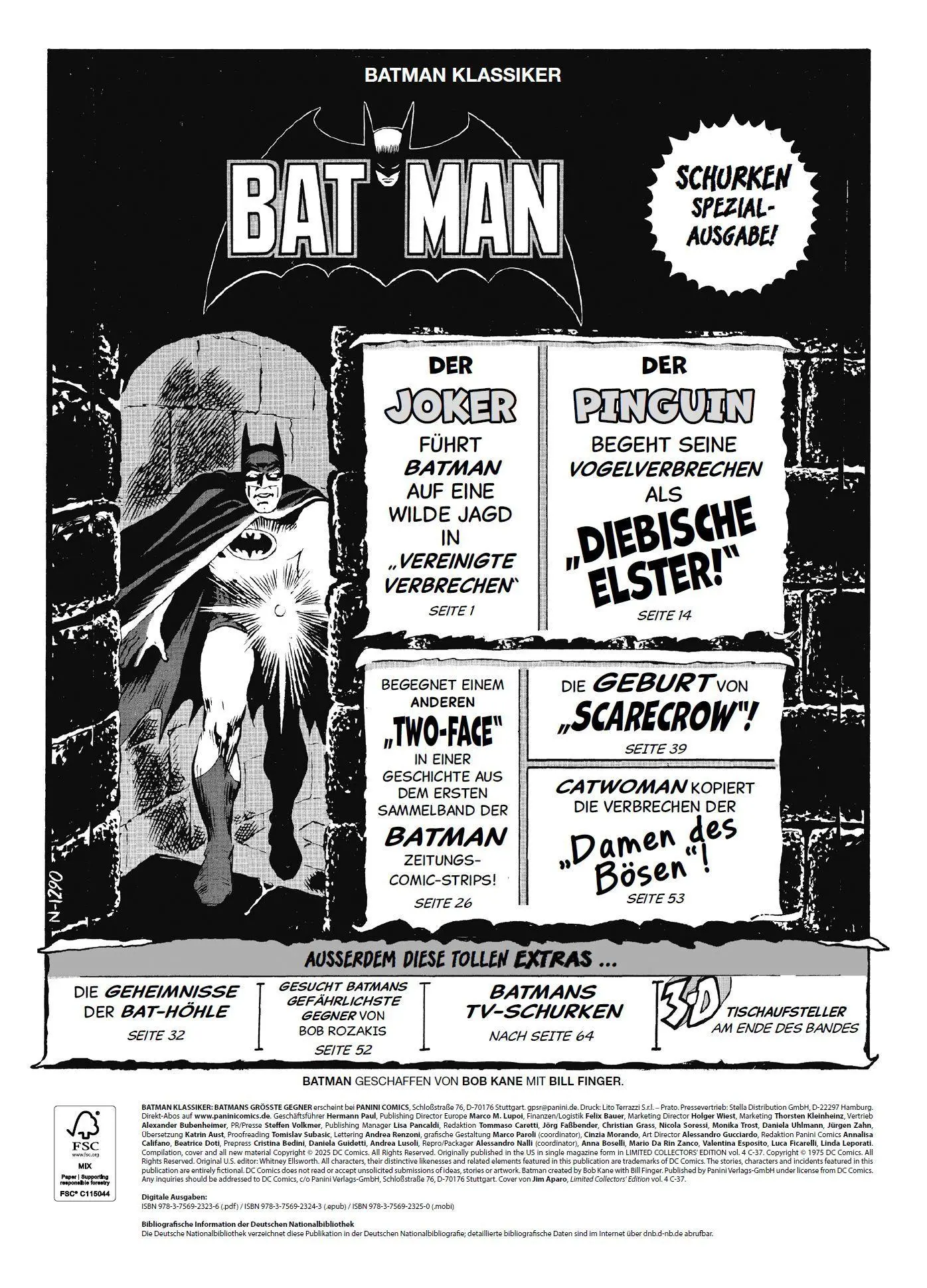 Bild: 9783741645761 | Batman Klassiker: Batmans größte Gegner | Bob Kane | Buch | 68 S.