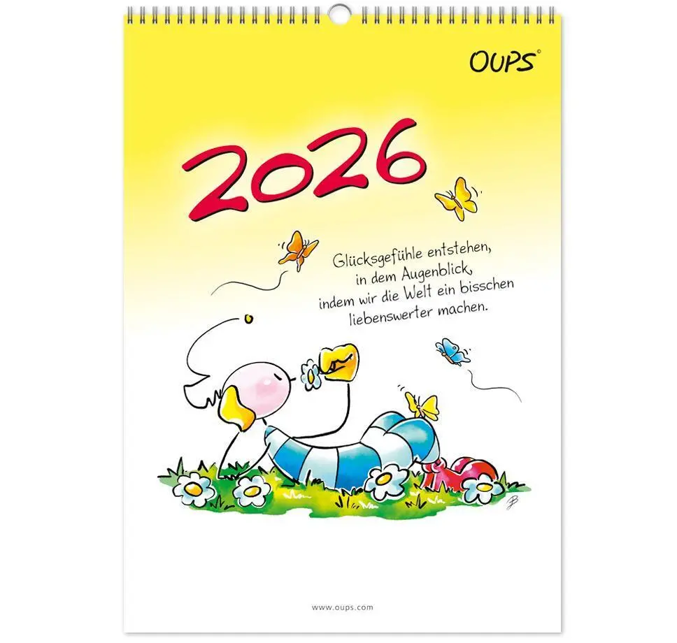 Cover: 9783903175761 | Oups Wandkalender 2026 | werteART Verlag GmbH | Kalender | 13 S.
