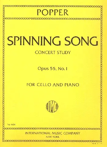 Cover: 9790220405761 | Spinning Song Op 55 N 1 | David Popper | Buch | EAN 9790220405761