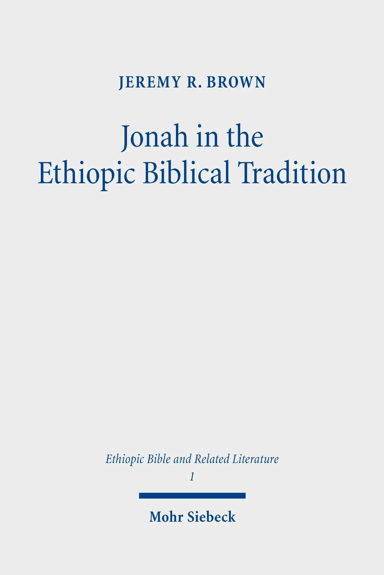 Jonah in the Ethiopic Biblical Tradition