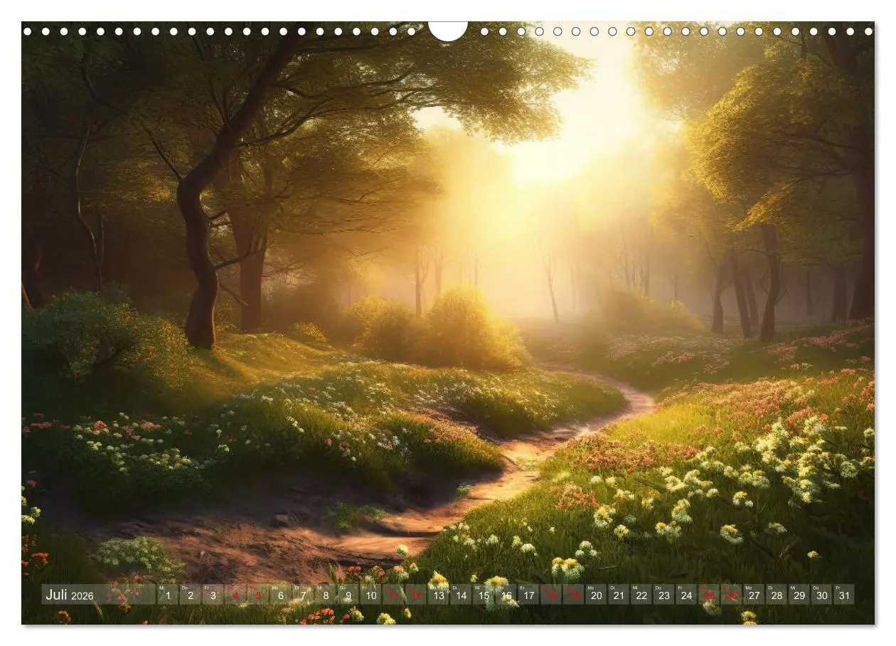 Bild: 9783457505861 | Himmlische Landschaften des Lichts (Wandkalender 2026 DIN A3 quer),...