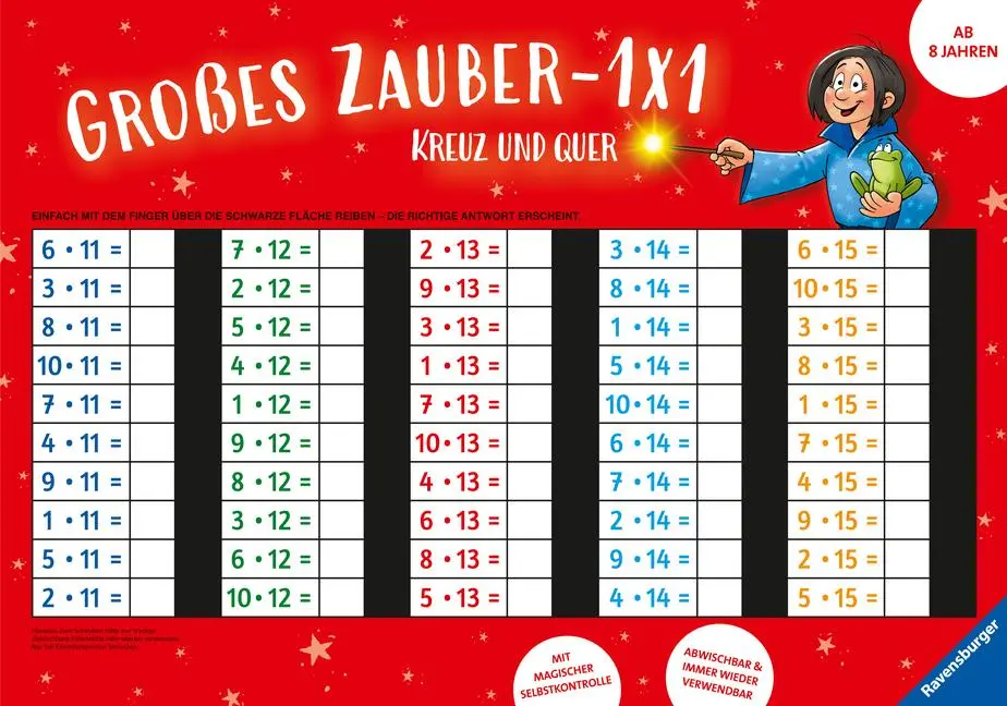 Cover: 9783473415861 | Zaubertafel: Großes Zauber-1x1: Kreuz und quer | Michael Menzel | Buch
