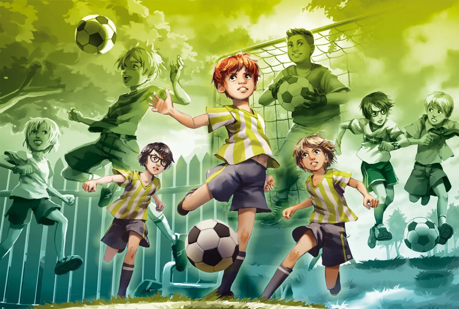 Bild: 4001504565961 | Die Fussballbande, Am Ball bleiben, 150 Teile | Spiel | Schachtel