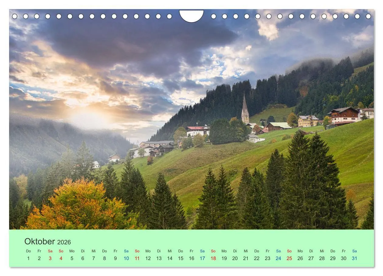 Bild: 9783457595961 | Zauber der Alpen (Wandkalender 2026 DIN A4 quer), CALVENDO...