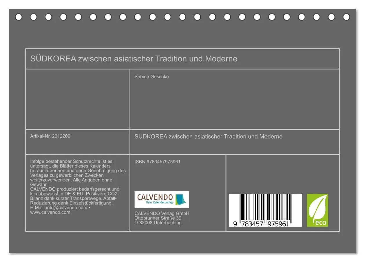 Bild: 9783457975961 | SÜDKOREA zwischen asiatischer Tradition und Moderne (Tischkalender...