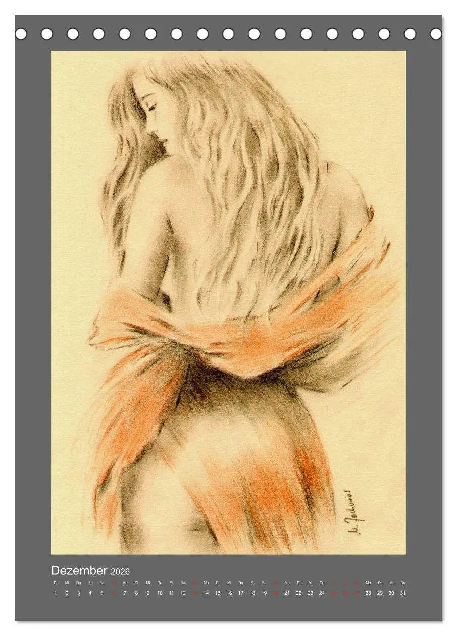 Bild: 9783516445961 | Erotische Malerei - Akt und Dessous (Tischkalender 2026 DIN A5...