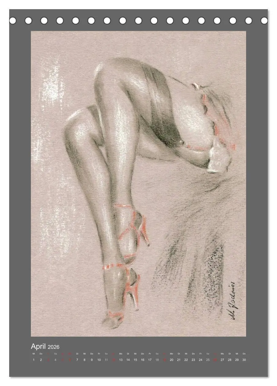 Bild: 9783516445961 | Erotische Malerei - Akt und Dessous (Tischkalender 2026 DIN A5...