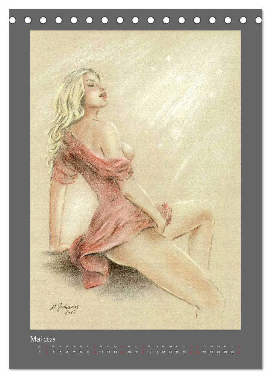 Bild: 9783516445961 | Erotische Malerei - Akt und Dessous (Tischkalender 2026 DIN A5...