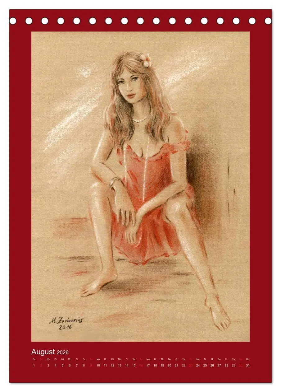 Bild: 9783516445961 | Erotische Malerei - Akt und Dessous (Tischkalender 2026 DIN A5...