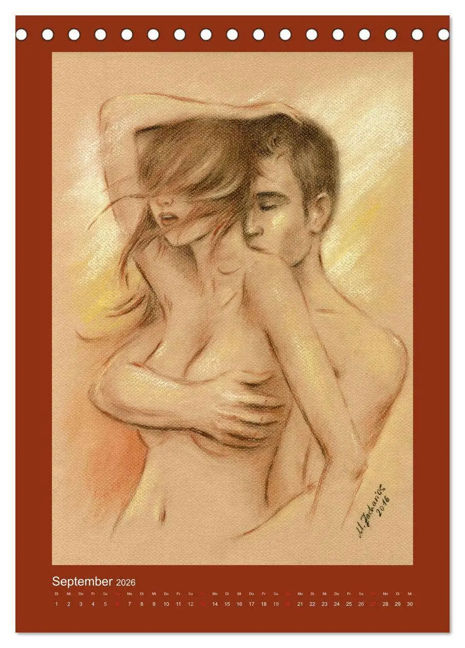Bild: 9783516445961 | Erotische Malerei - Akt und Dessous (Tischkalender 2026 DIN A5...