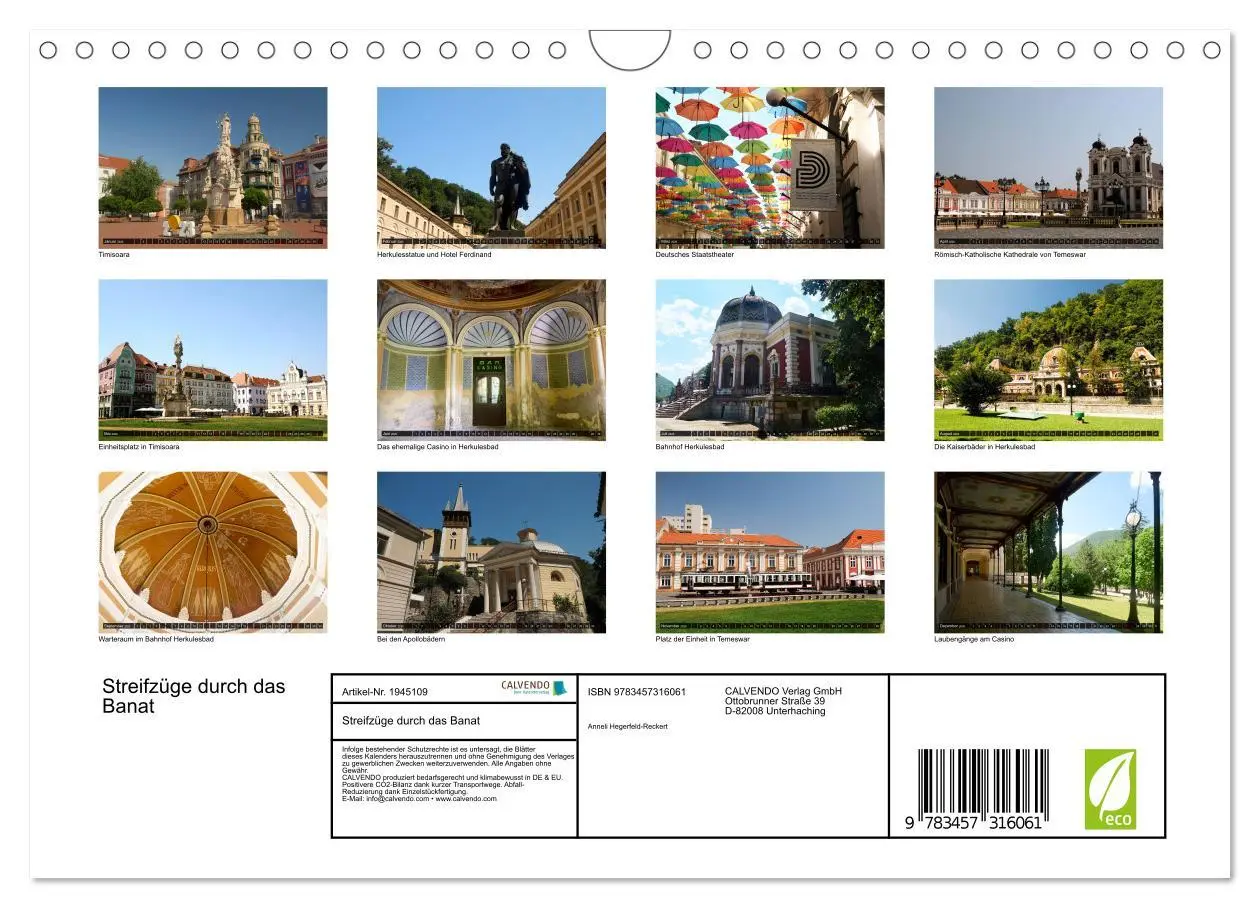 Bild: 9783457316061 | Streifzüge durch das Banat (Wandkalender 2026 DIN A4 quer),...