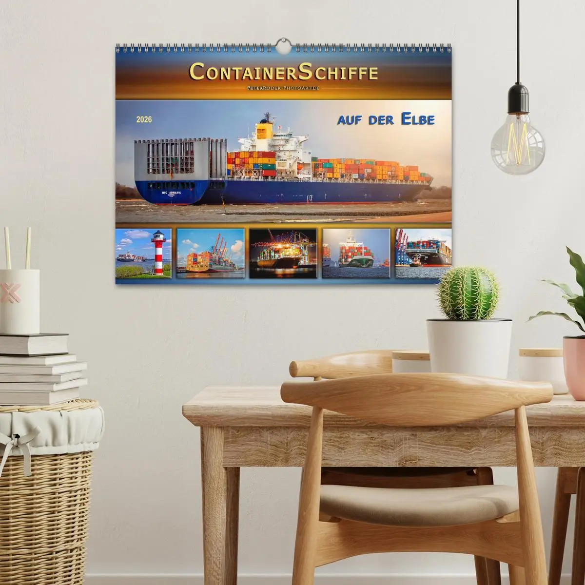Bild: 9783457866061 | Containerschiffe auf der Elbe (Wandkalender 2026 DIN A3 quer),...