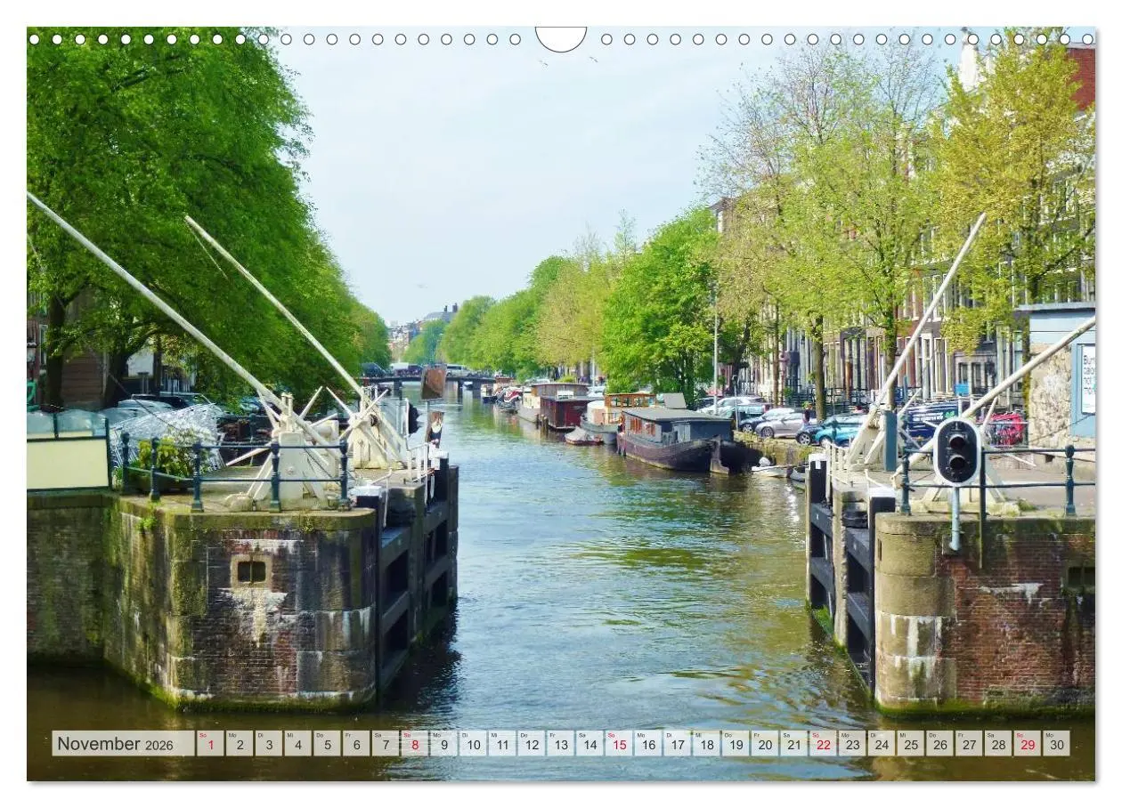 Bild: 9783516196061 | Amsterdam (Wandkalender 2026 DIN A3 quer), CALVENDO Monatskalender