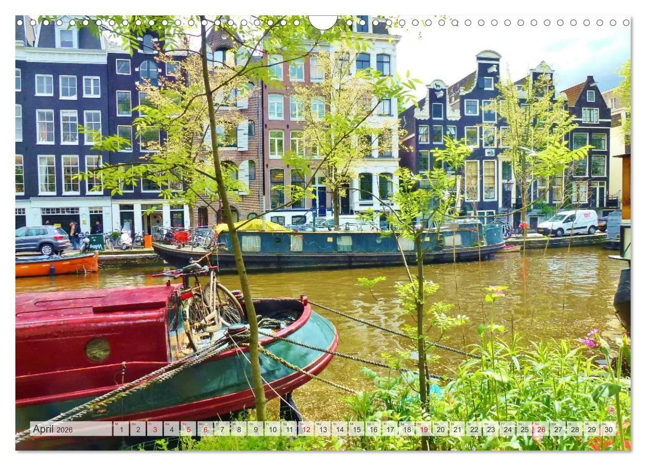 Bild: 9783516196061 | Amsterdam (Wandkalender 2026 DIN A3 quer), CALVENDO Monatskalender