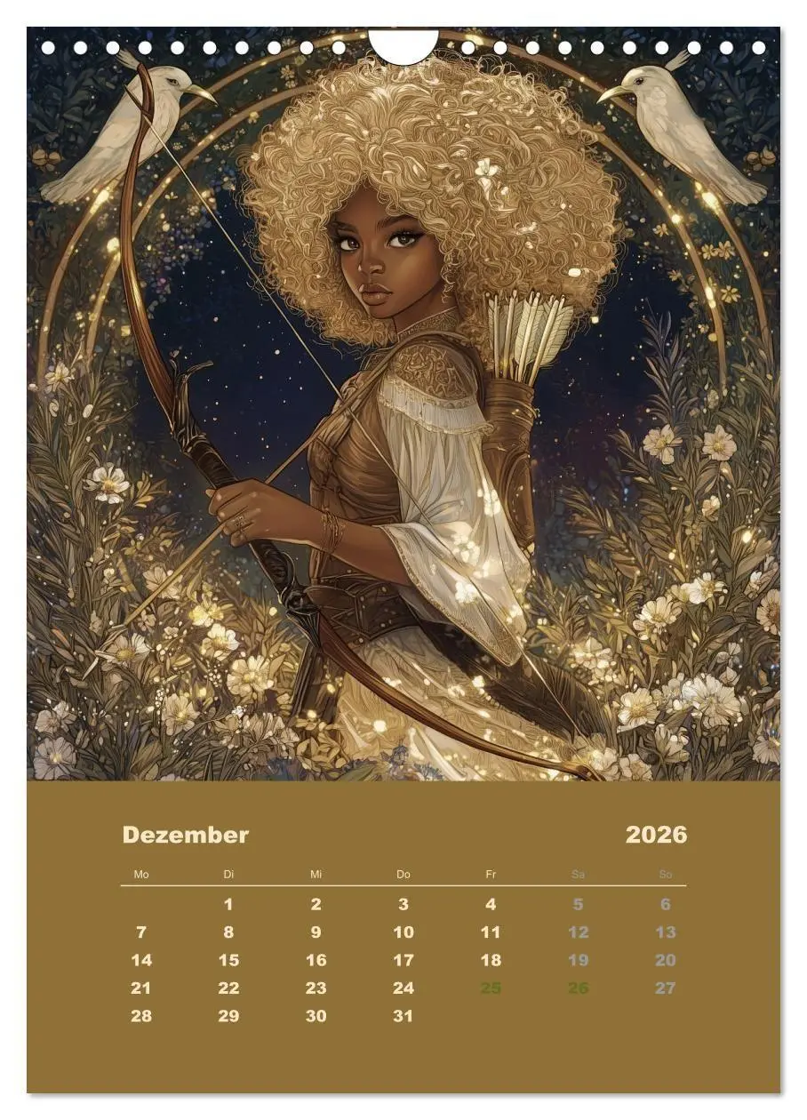 Bild: 9783516646061 | Göttinnen der Sterne - der weibliche Zodiac (Wandkalender 2026 DIN...
