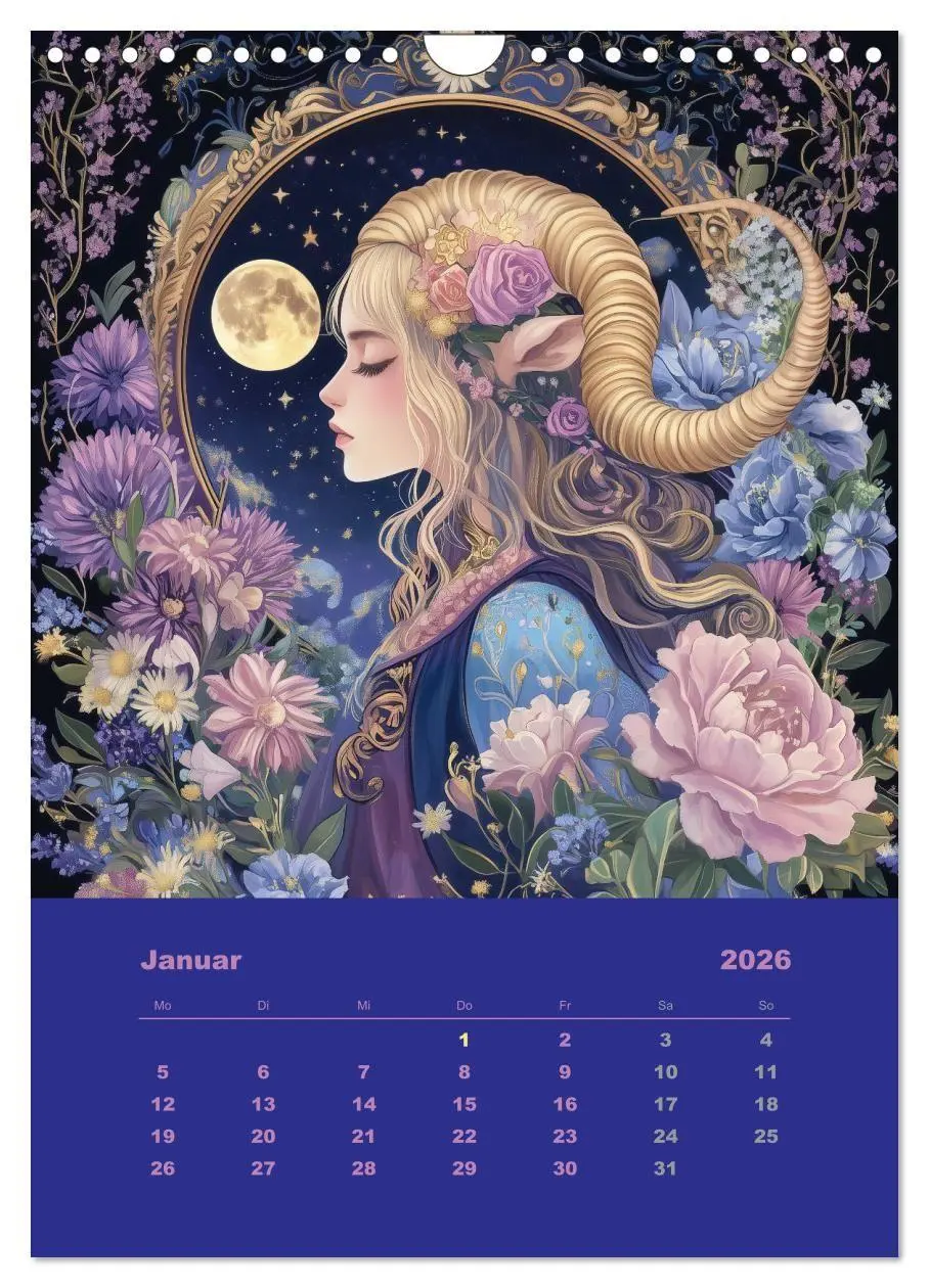 Bild: 9783516646061 | Göttinnen der Sterne - der weibliche Zodiac (Wandkalender 2026 DIN...