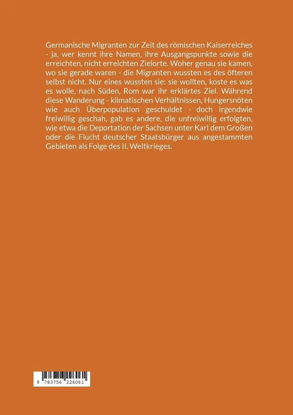 Rückseite: 9783756226061 | Germanen auf Südkurs | Hartmut Raddatz | Taschenbuch | Paperback