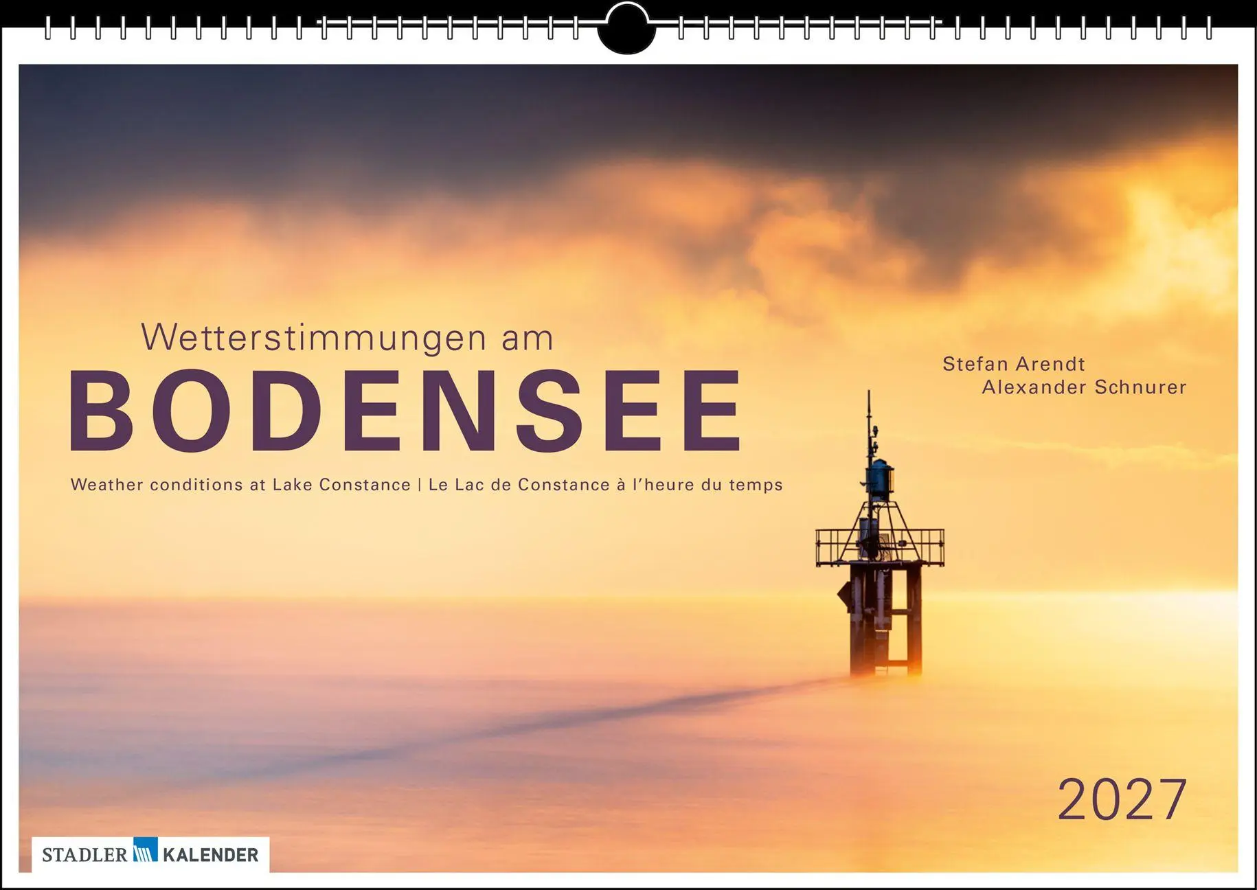 Cover: 9783861926061 | Wetterstimmungen am Bodensee 2027 | Stefan Arendt | Kalender | 13 S.