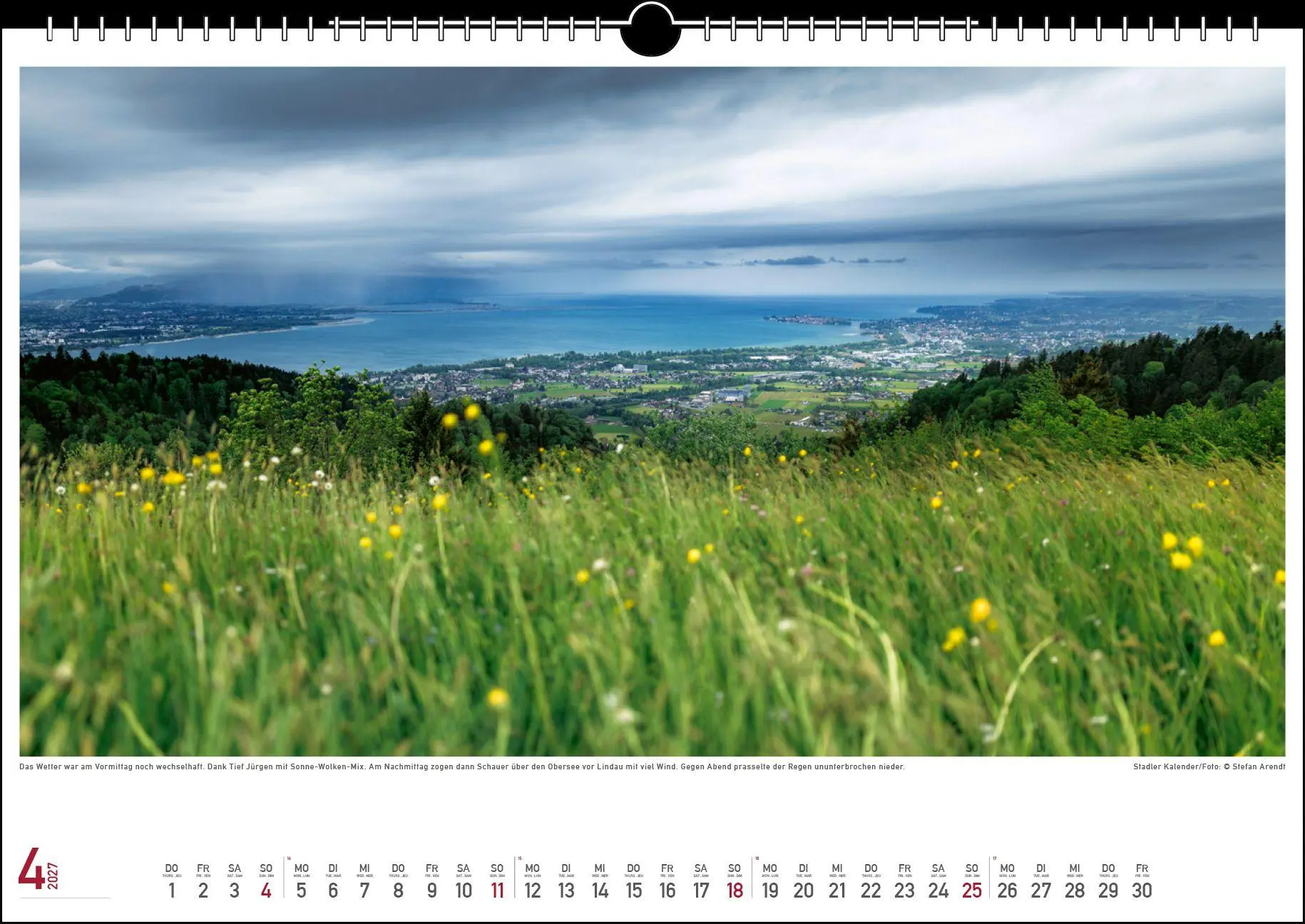 Bild: 9783861926061 | Wetterstimmungen am Bodensee 2027 | Stefan Arendt | Kalender | 13 S.