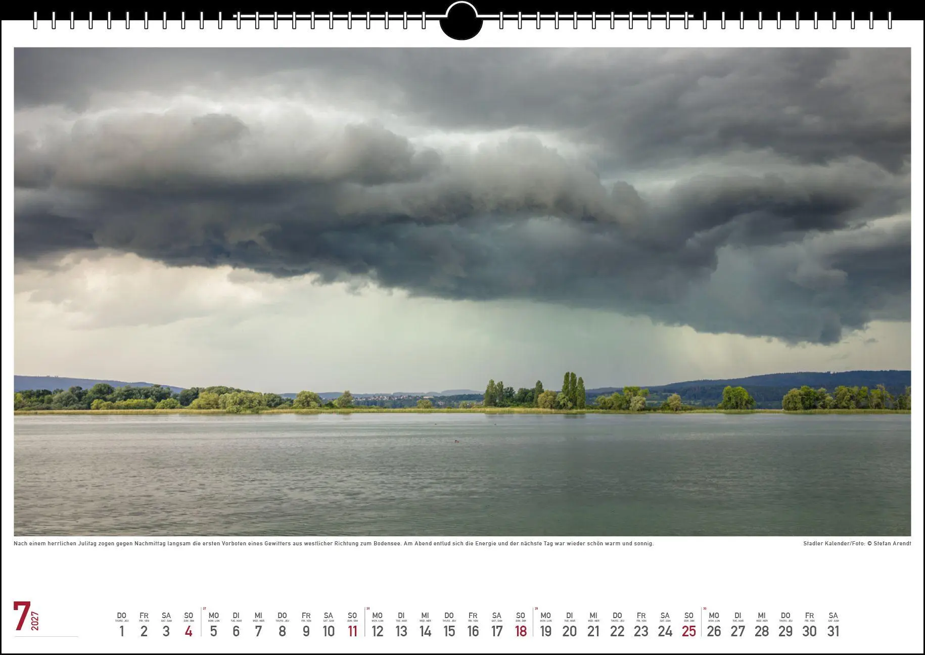 Bild: 9783861926061 | Wetterstimmungen am Bodensee 2027 | Stefan Arendt | Kalender | 13 S.