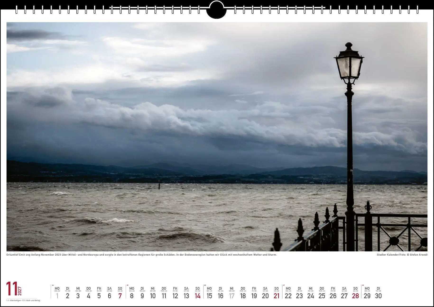 Bild: 9783861926061 | Wetterstimmungen am Bodensee 2027 | Stefan Arendt | Kalender | 13 S.
