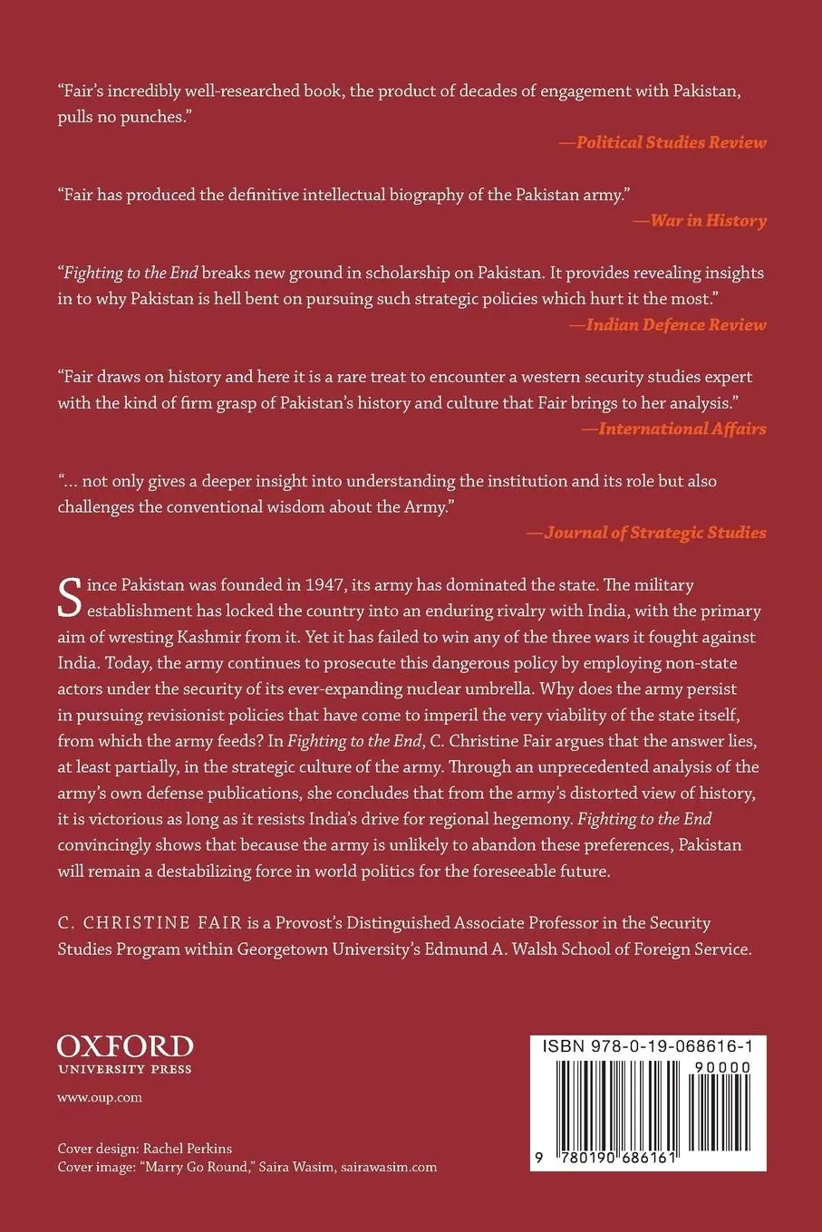 Rückseite: 9780190686161 | Fighting to the End | The Pakistan Army's Way of War | Fair | Buch