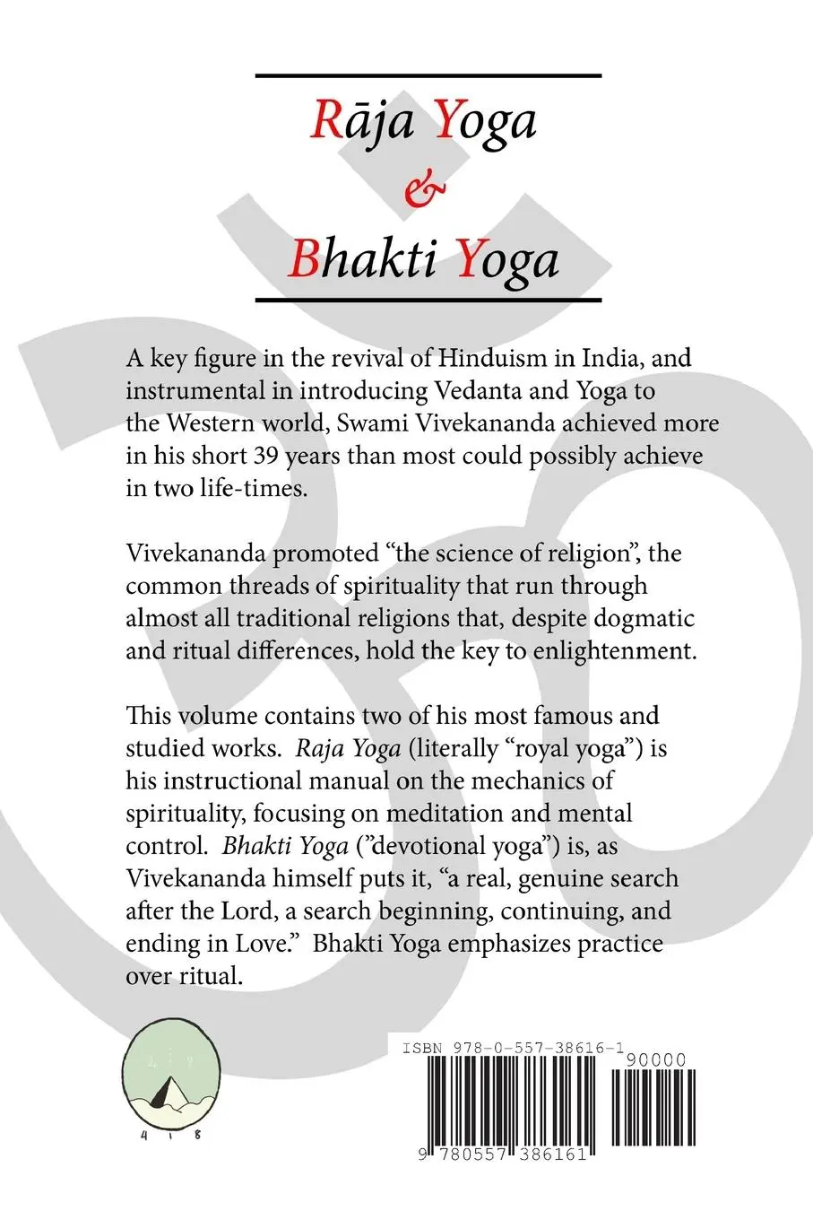 Rückseite: 9780557386161 | Raja Yoga &amp; Bhakti Yoga | Swami Vivekananda | Taschenbuch | Englisch