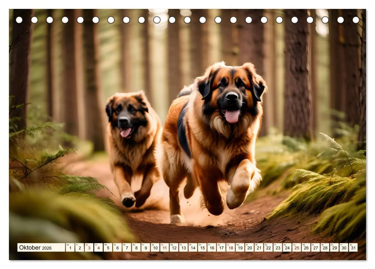 Bild: 9783457306161 | Leonberger - der zahme Löwe (Tischkalender 2026 DIN A5 quer),...