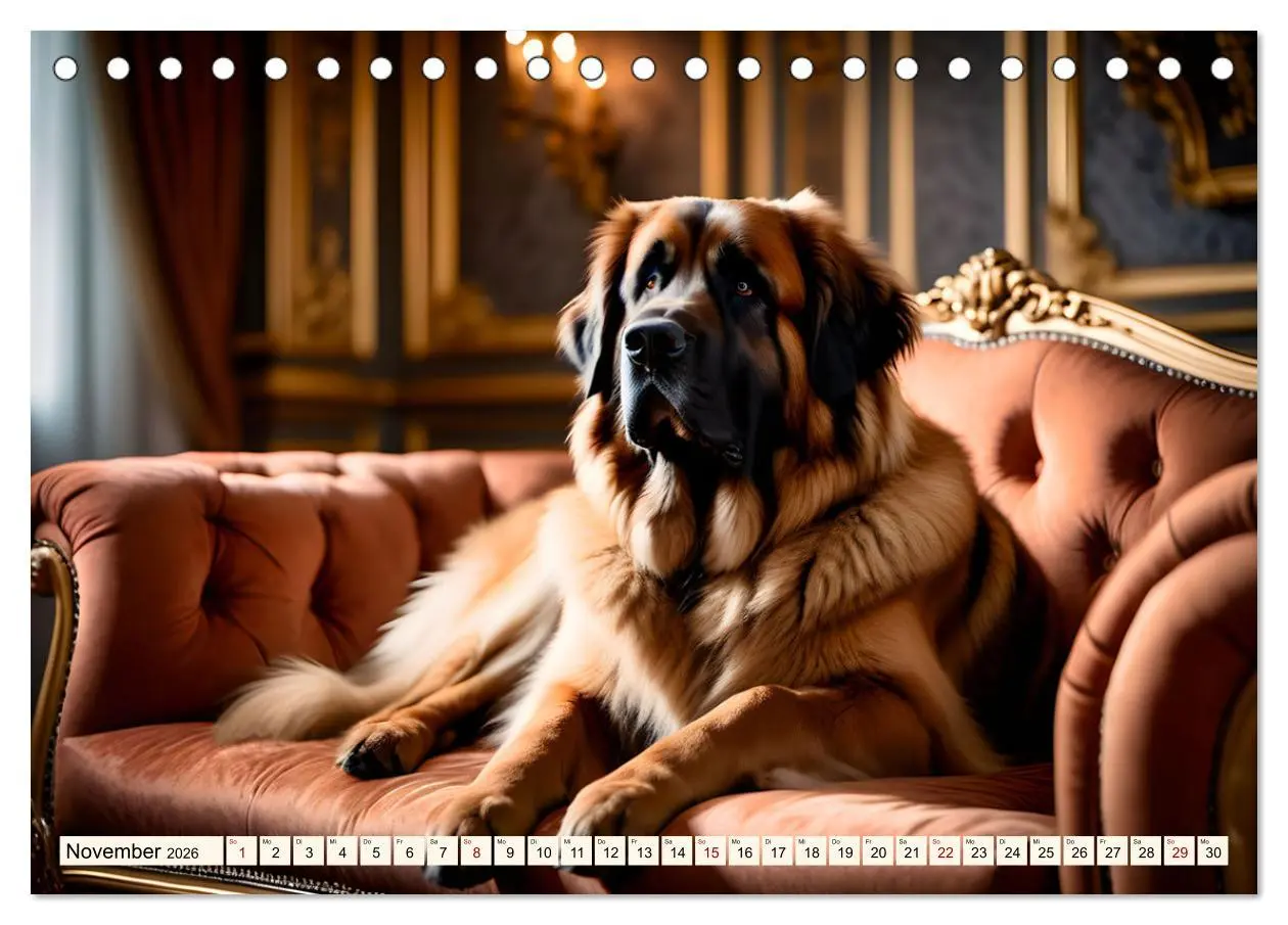 Bild: 9783457306161 | Leonberger - der zahme Löwe (Tischkalender 2026 DIN A5 quer),...