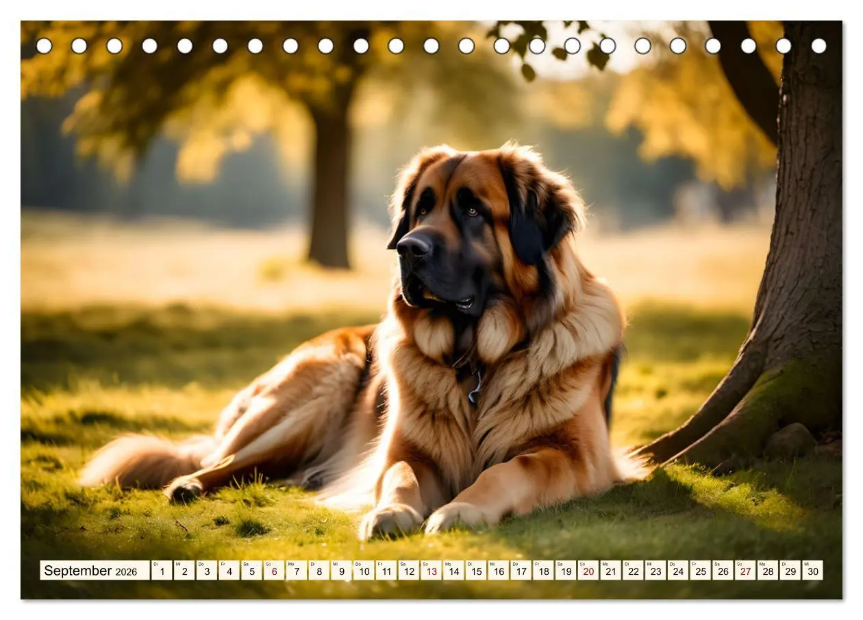 Bild: 9783457306161 | Leonberger - der zahme Löwe (Tischkalender 2026 DIN A5 quer),...