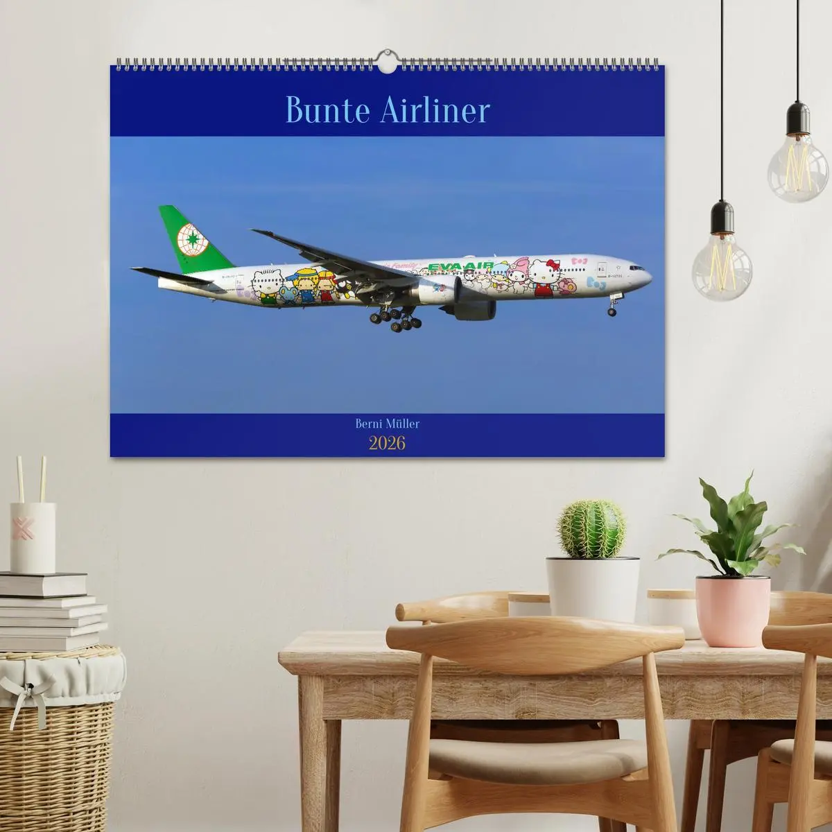 Bild: 9783457546161 | Bunte Airliner (Wandkalender 2026 DIN A2 quer), CALVENDO...