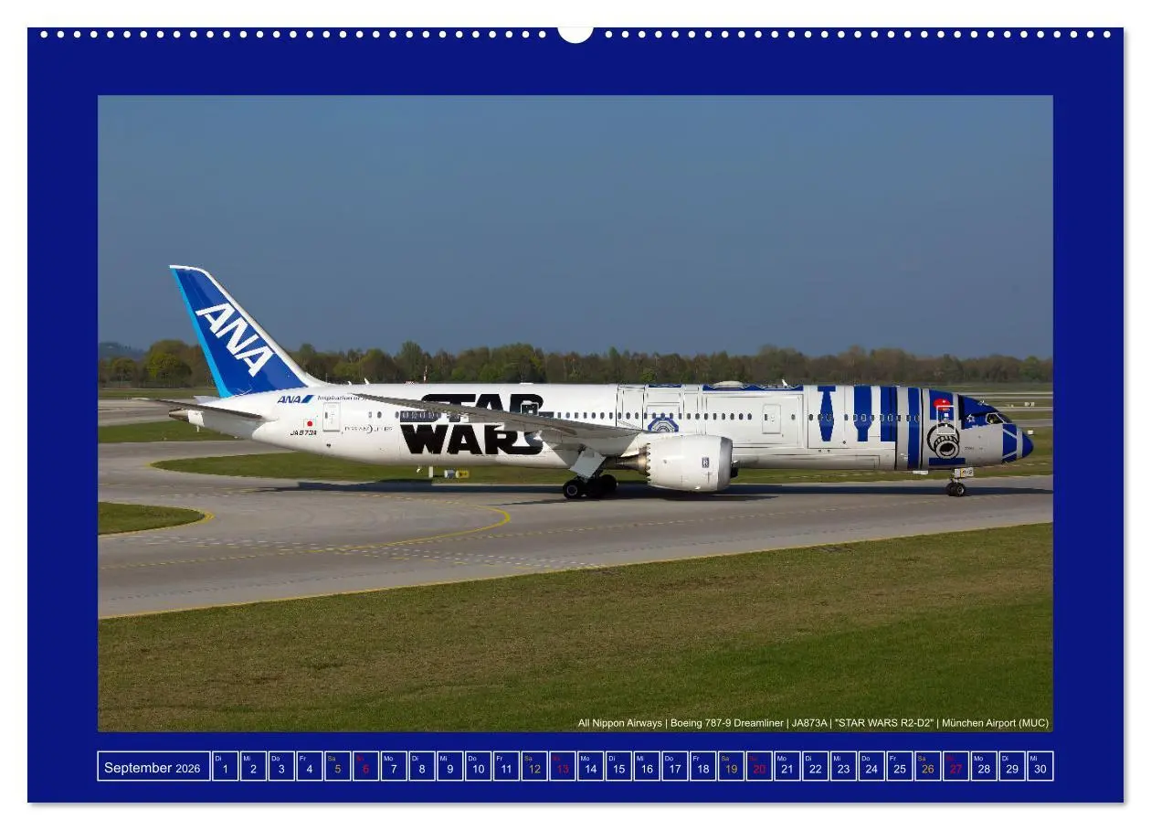 Bild: 9783457546161 | Bunte Airliner (Wandkalender 2026 DIN A2 quer), CALVENDO...