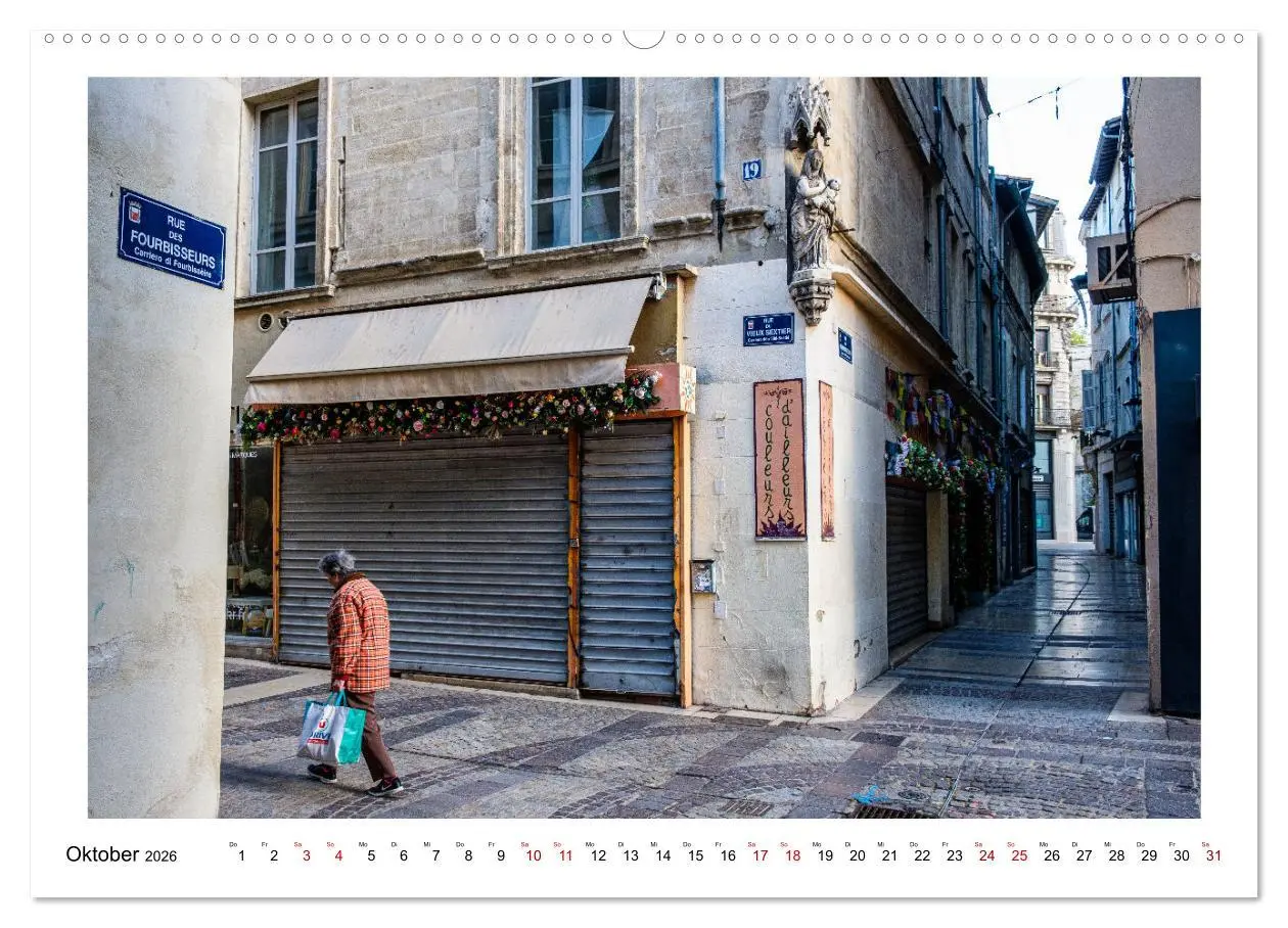 Bild: 9783457396261 | In den Gassen von Avignon (hochwertiger Premium Wandkalender 2026...