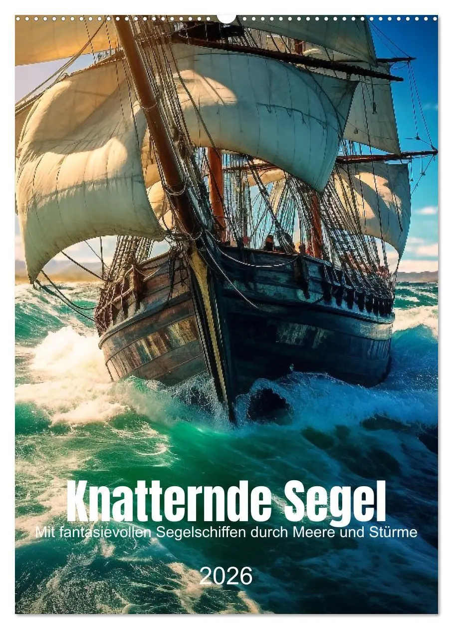 Cover: 9783516316261 | Knatternde Segel (Wandkalender 2026 DIN A2 hoch), CALVENDO...