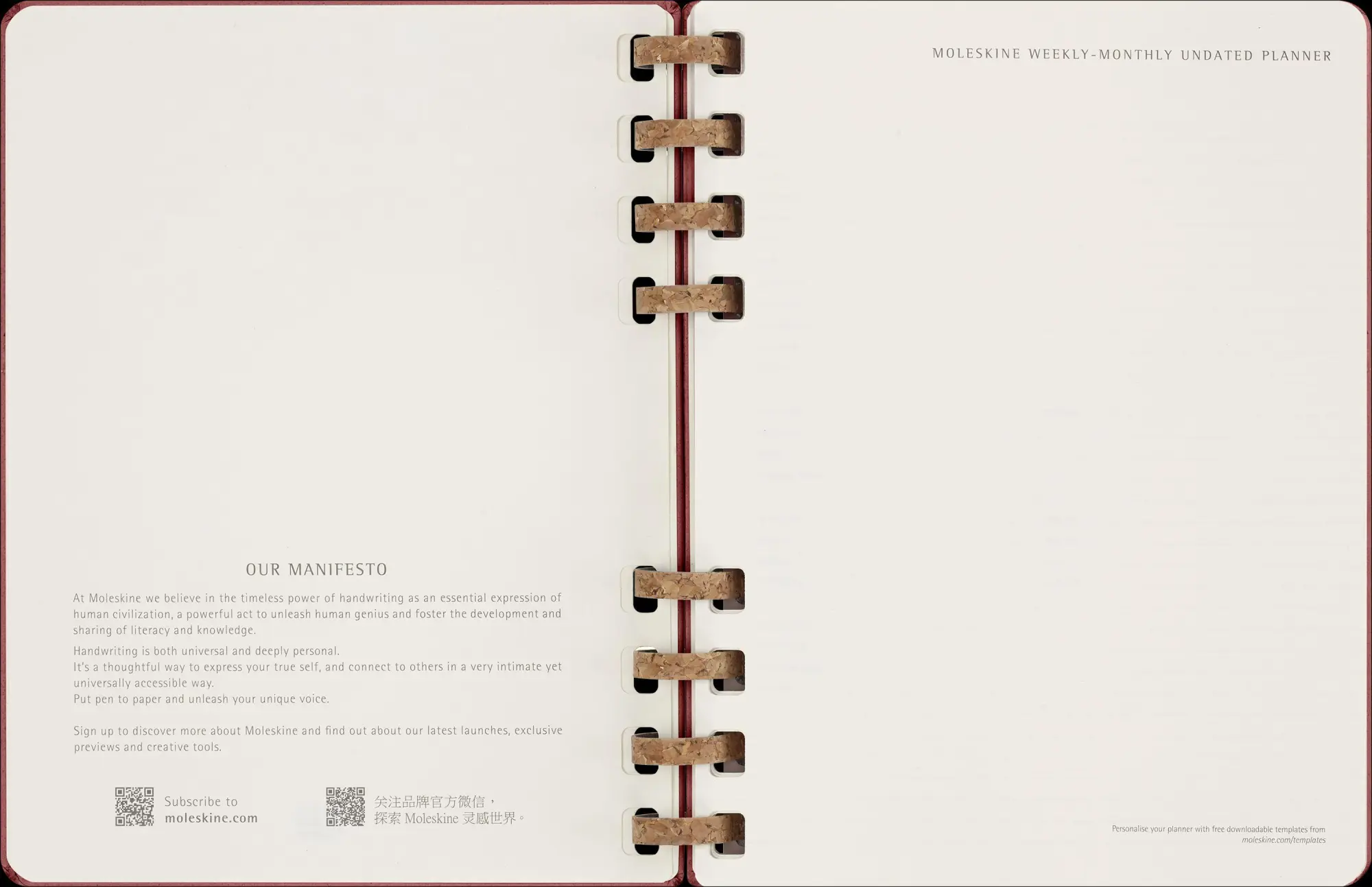 Bild: 8056598856361 | Moleskine Undatierter Life Kalender Mit Spiralbindung, Xl,...